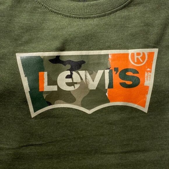 Levi's Boys T-Shirts 2-Pack Youth Set Navy & Hunter Green Medium (10/12) New - Picture 4 of 6